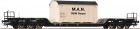 67478 Roco Depressed center Flat car loaded with crate